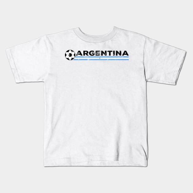 Argentina Football Fan. Argentina Soccer Design Kids T-Shirt by FromHamburg